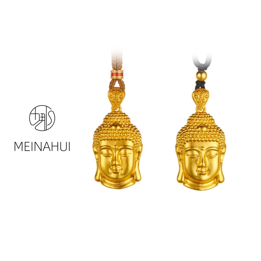 吊坠 MEINAHUI/小佛头项链气质时尚手工百搭实心