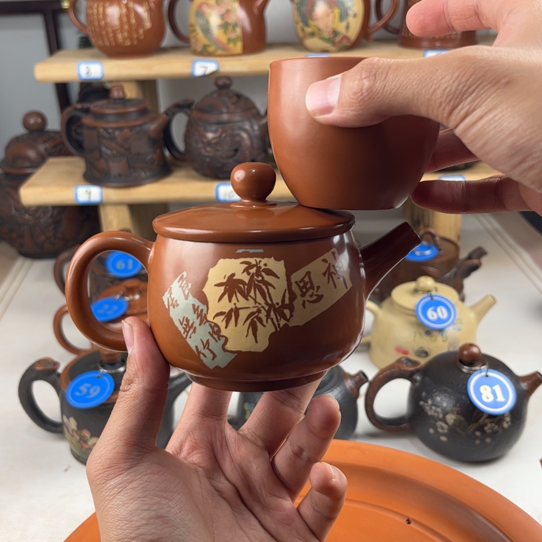 壶集建水紫陶全手工制作，老匠人传承手艺