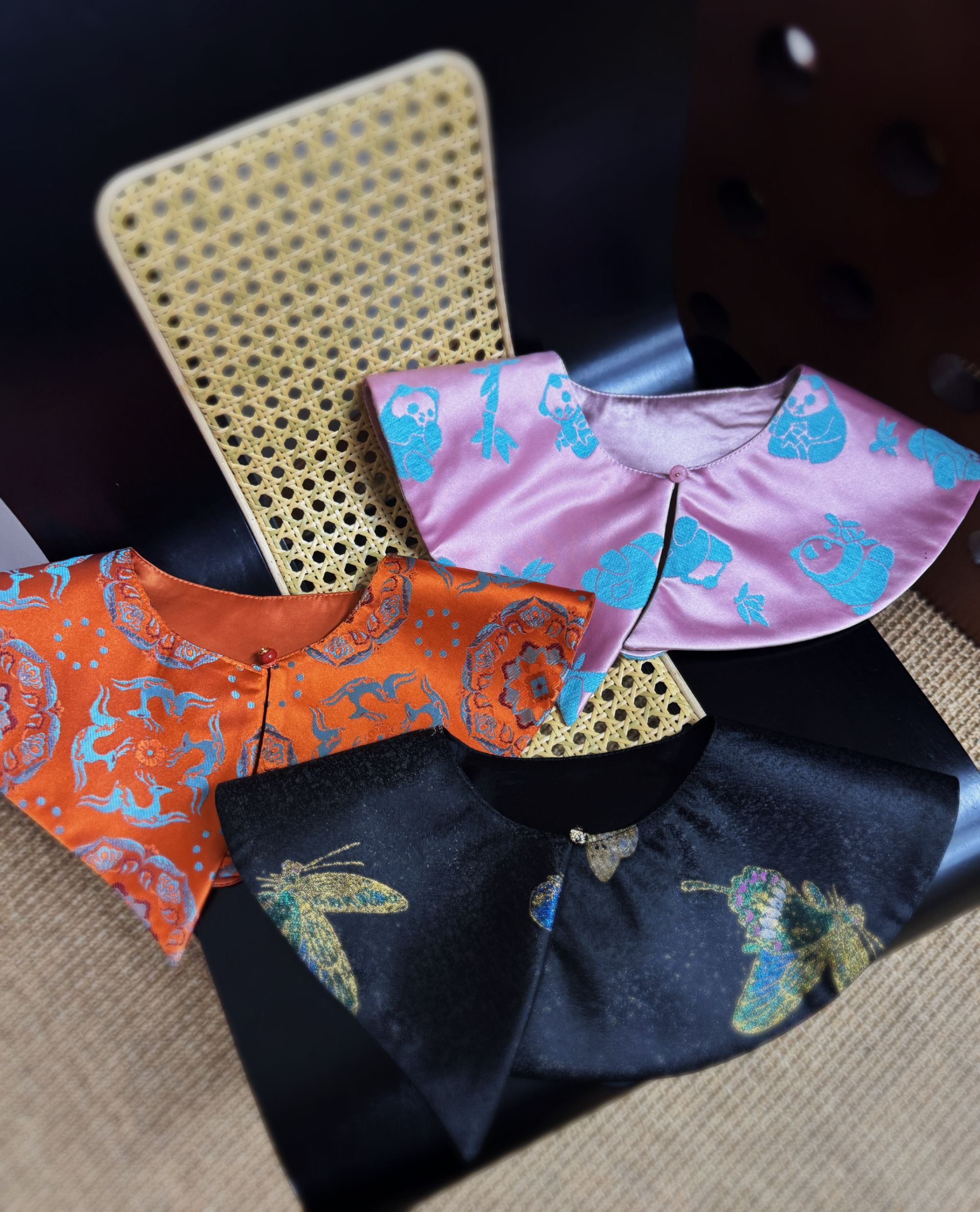 『纳福集』小众新中式定制国风提花云肩 亲子 汉服