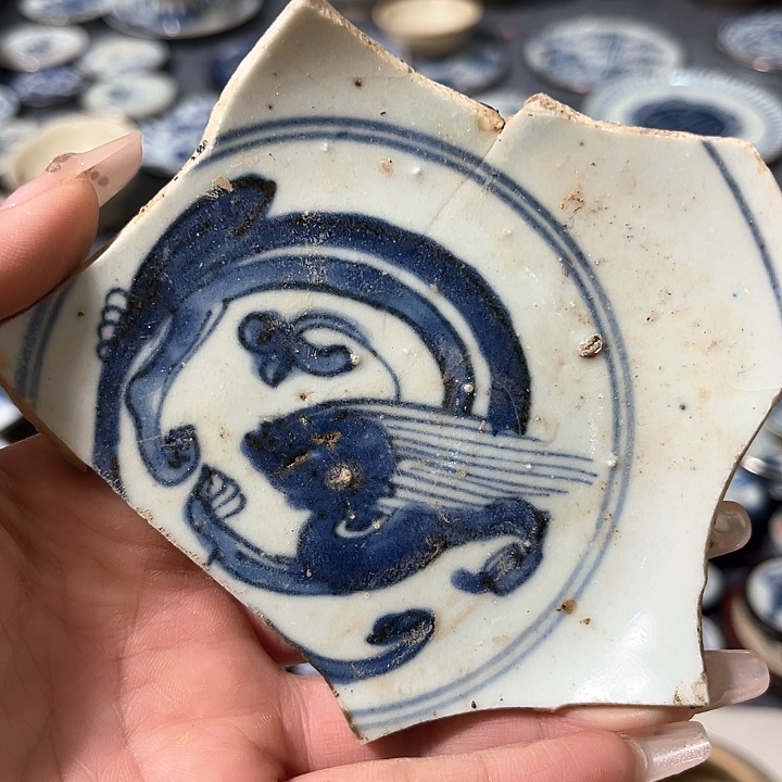 瓷片瓷片茶托喝茶非常不错