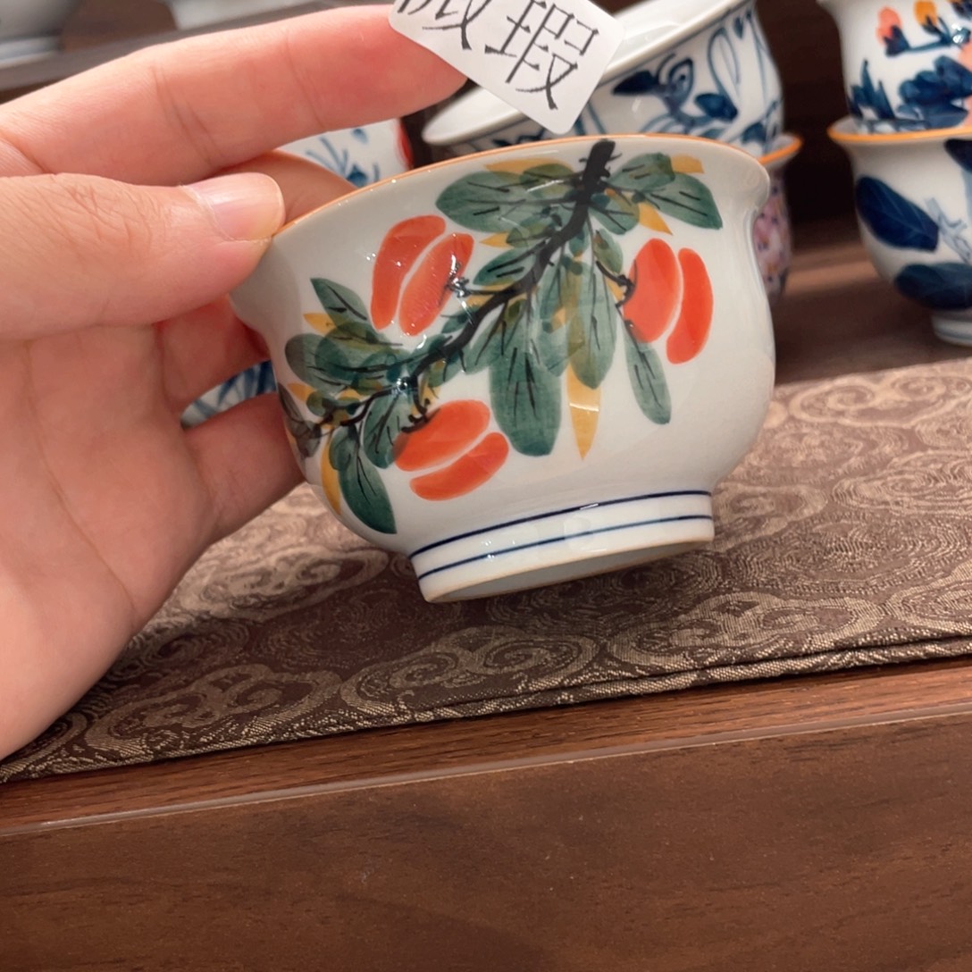 釉下彩纯手绘微瑕