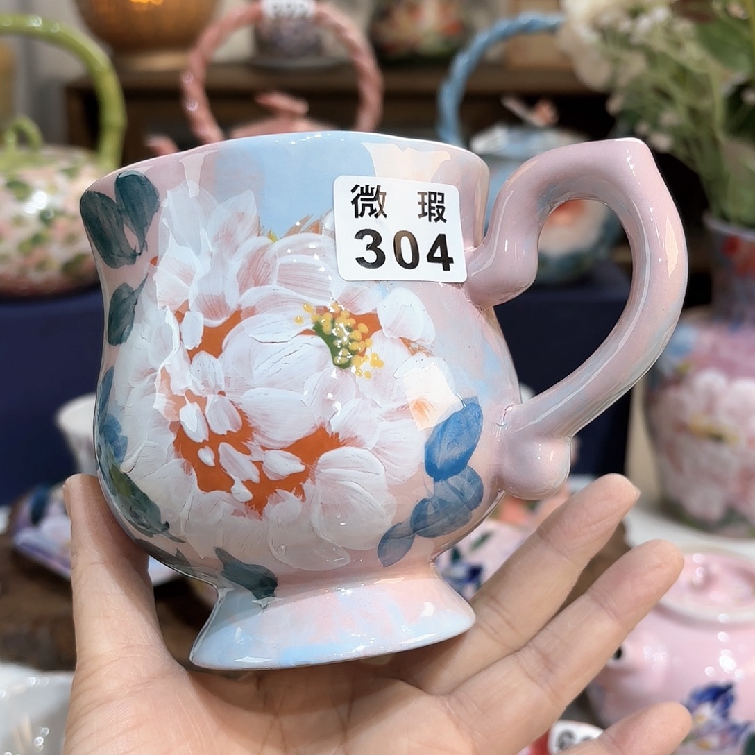 景德镇手绘高温釉下彩陶瓷茶具