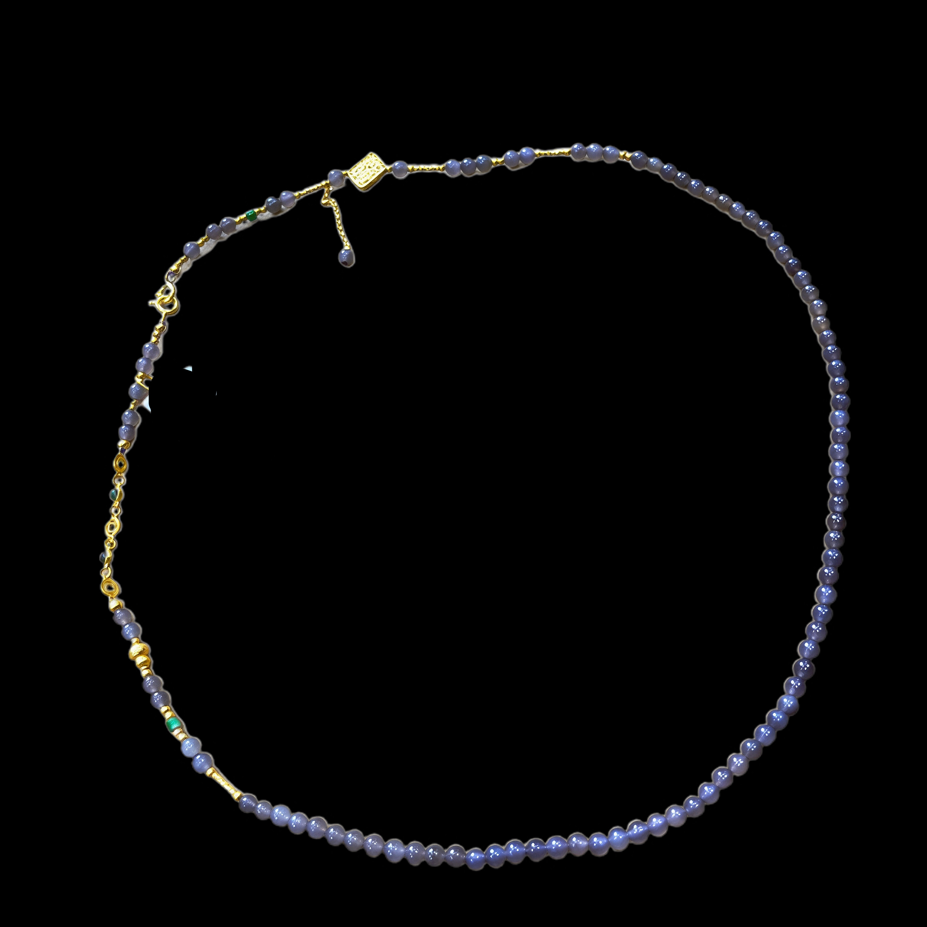 7636-和田玉项链多样性发一