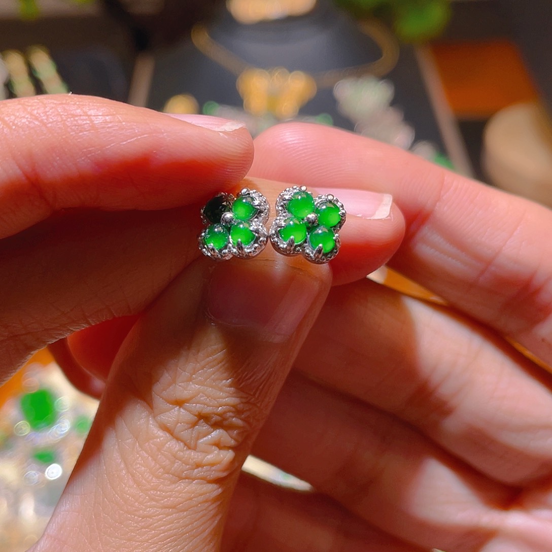 翡翠吊坠(不含链)银S925镶嵌