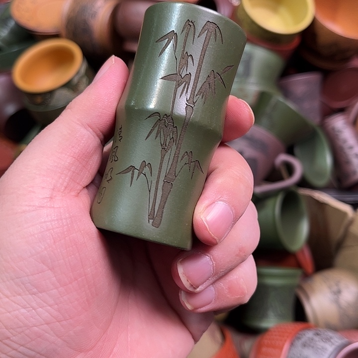 紫砂茶杯全手工紫砂主人杯