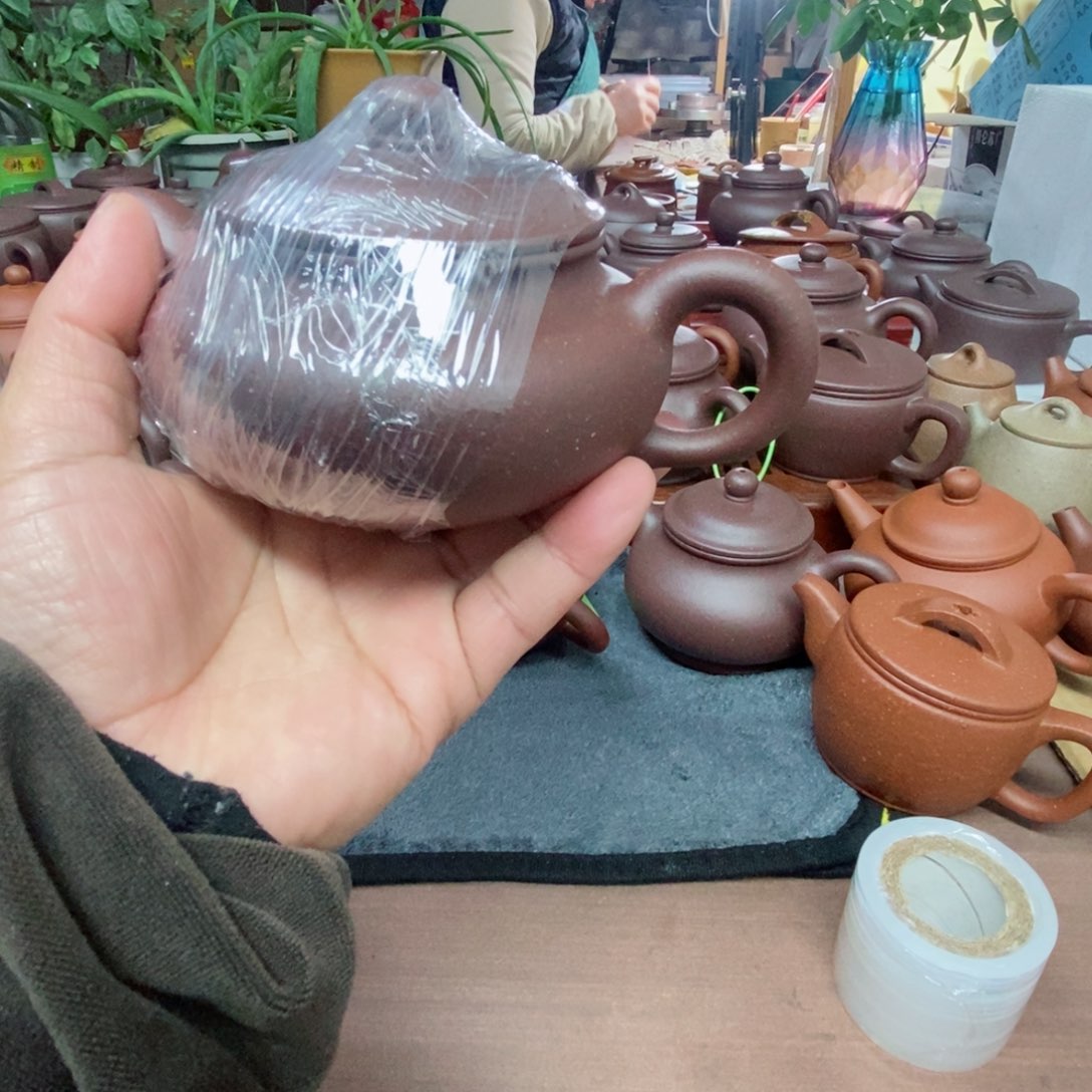 紫砂茶壶用****5紫泥零添加仿古壶不是半手工壶假一赔十