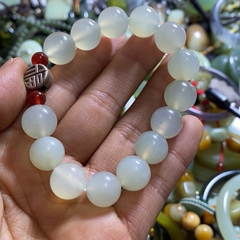 岫玉手链未镶嵌一个