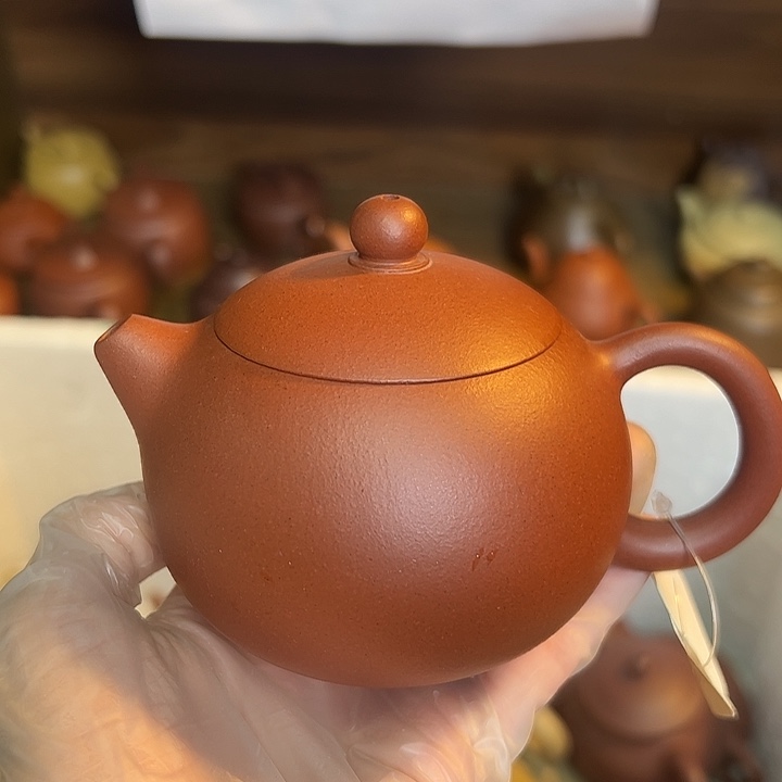 紫砂茶壶宜兴紫砂壶红皮龙210