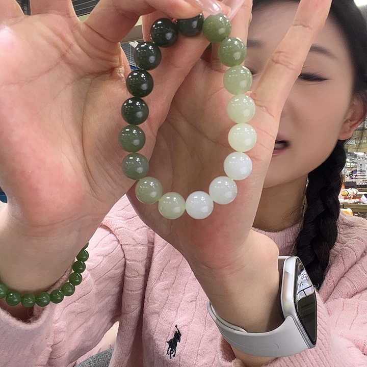 紫***寶和田玉未镶嵌手链