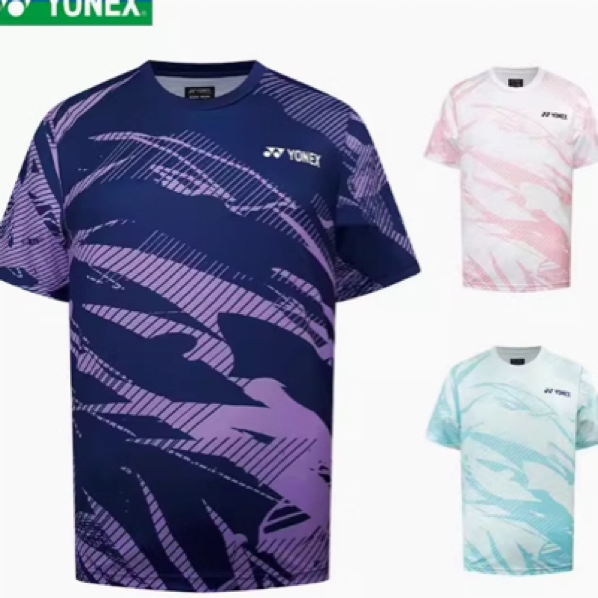 25年新款尤尼克斯YY羽毛球服运动比赛球迷款上衣短袖115025BCR