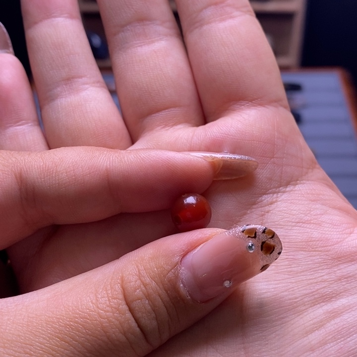 玛瑙/玉髓颈饰未镶嵌三**环