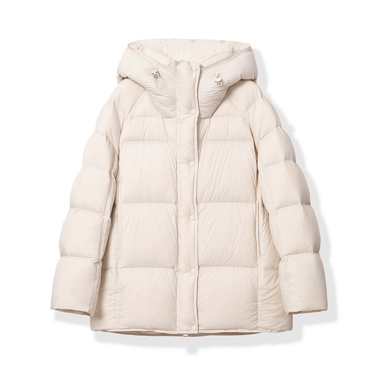 冬季新款鹅绒服90白鹅绒时尚中长款休闲宽松连帽886998