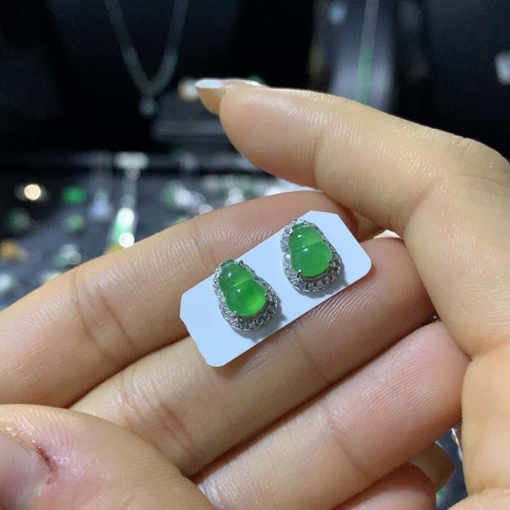 翡翠银S925镶嵌戒指