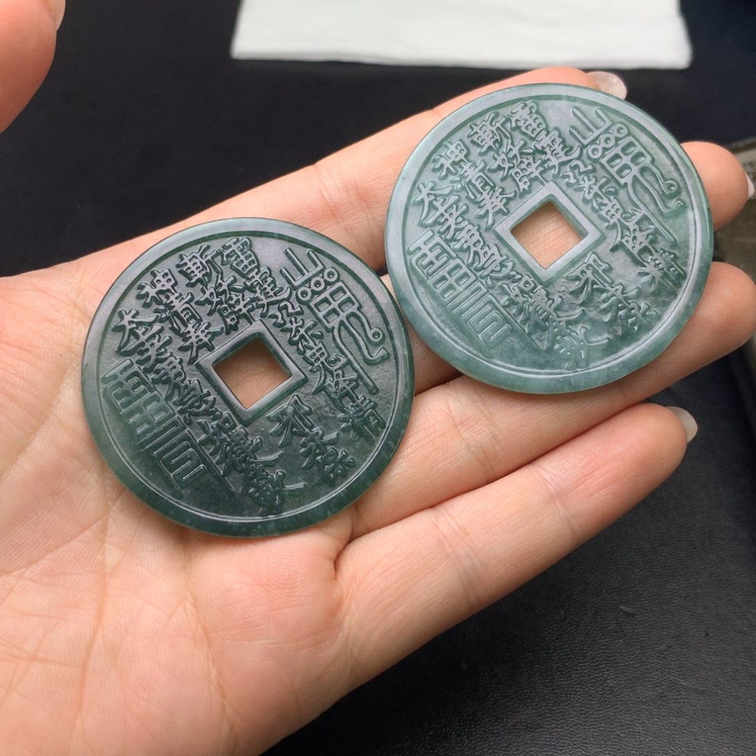 墨***竹翡翠未镶嵌颈饰翡翠首饰未镶嵌吊坠