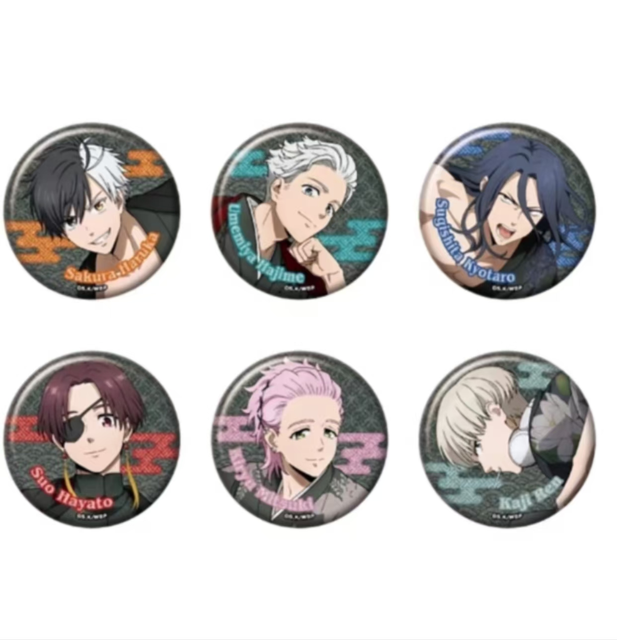 防风铃 新绘和服 闪吧唧【盲盒商品 默认代拆】