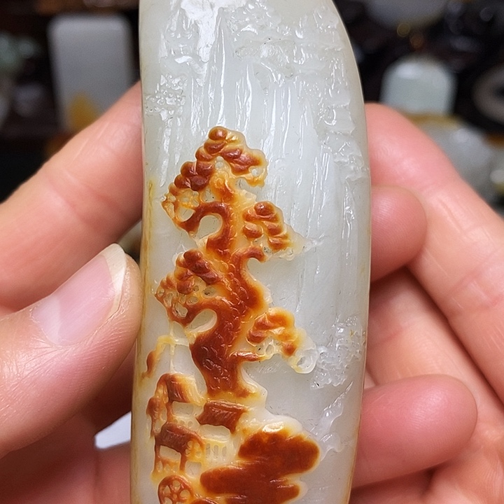 康***和田玉未镶嵌挂件