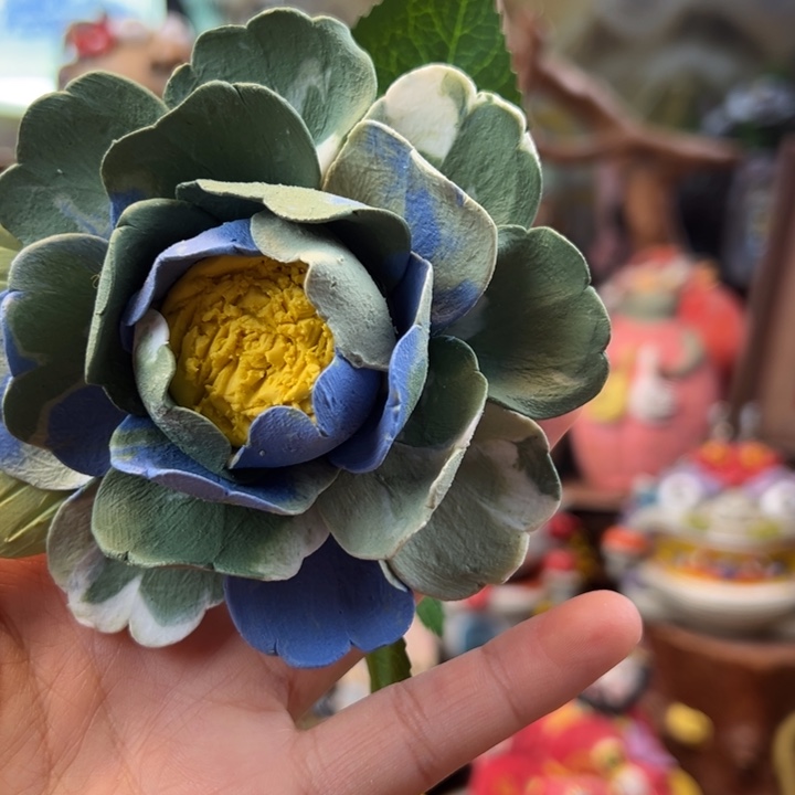 陶摆件小镇青花每日有新品
