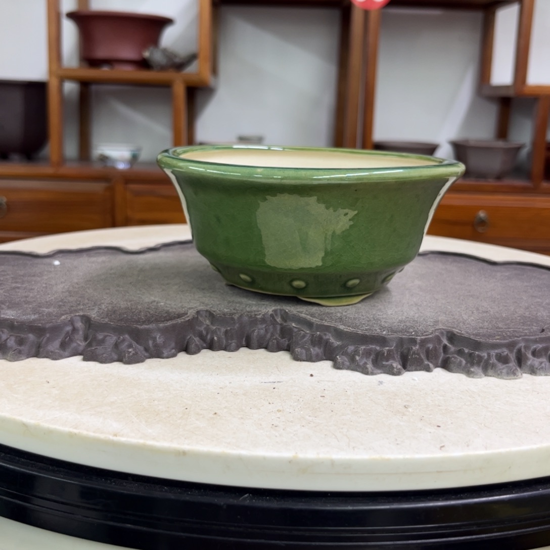 紫砂花盆瑕疵走形气孔6.5-15。。。