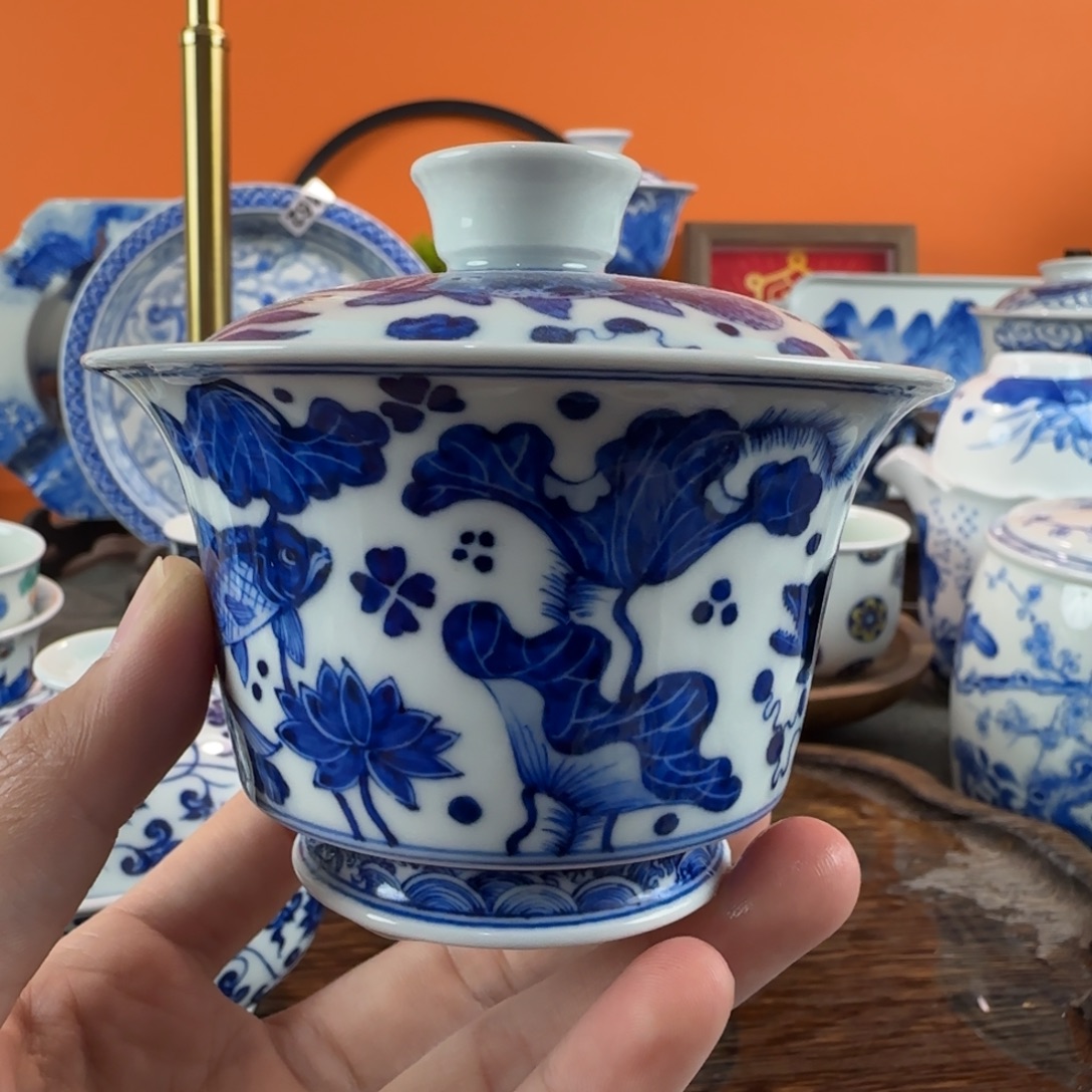 瓷片景德镇手绘青花瓷器391