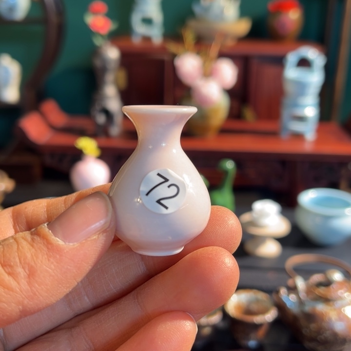 摆件微陶老王迷你花瓶
