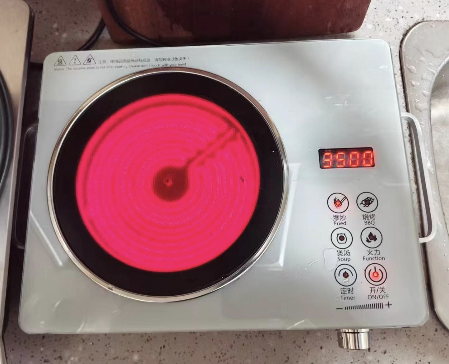 厨房多功能电陶炉3500W，不挑锅具/尺寸：长36cm*宽28cm*高6.5cm