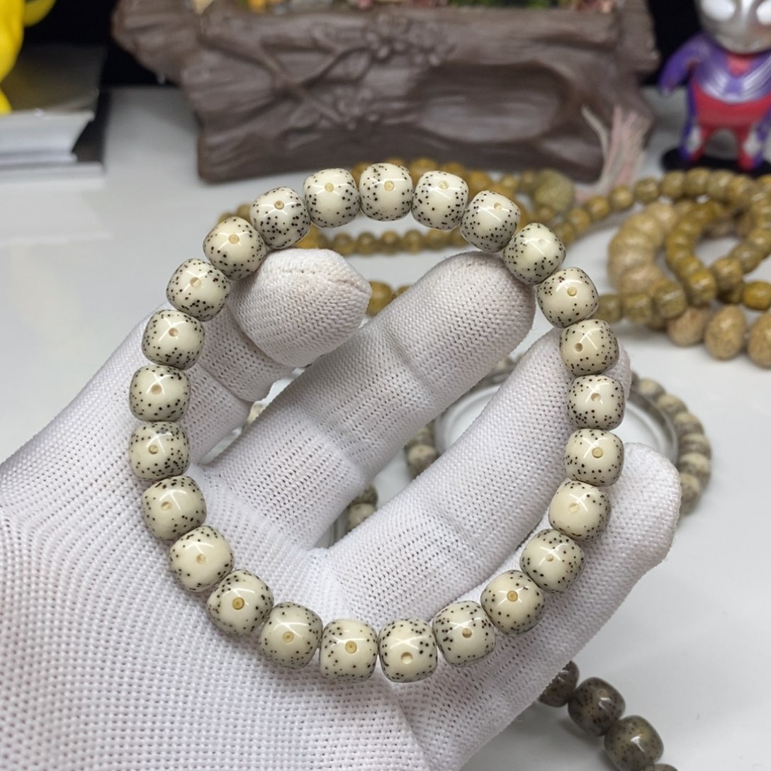 星月菩提手串9x8石玉料