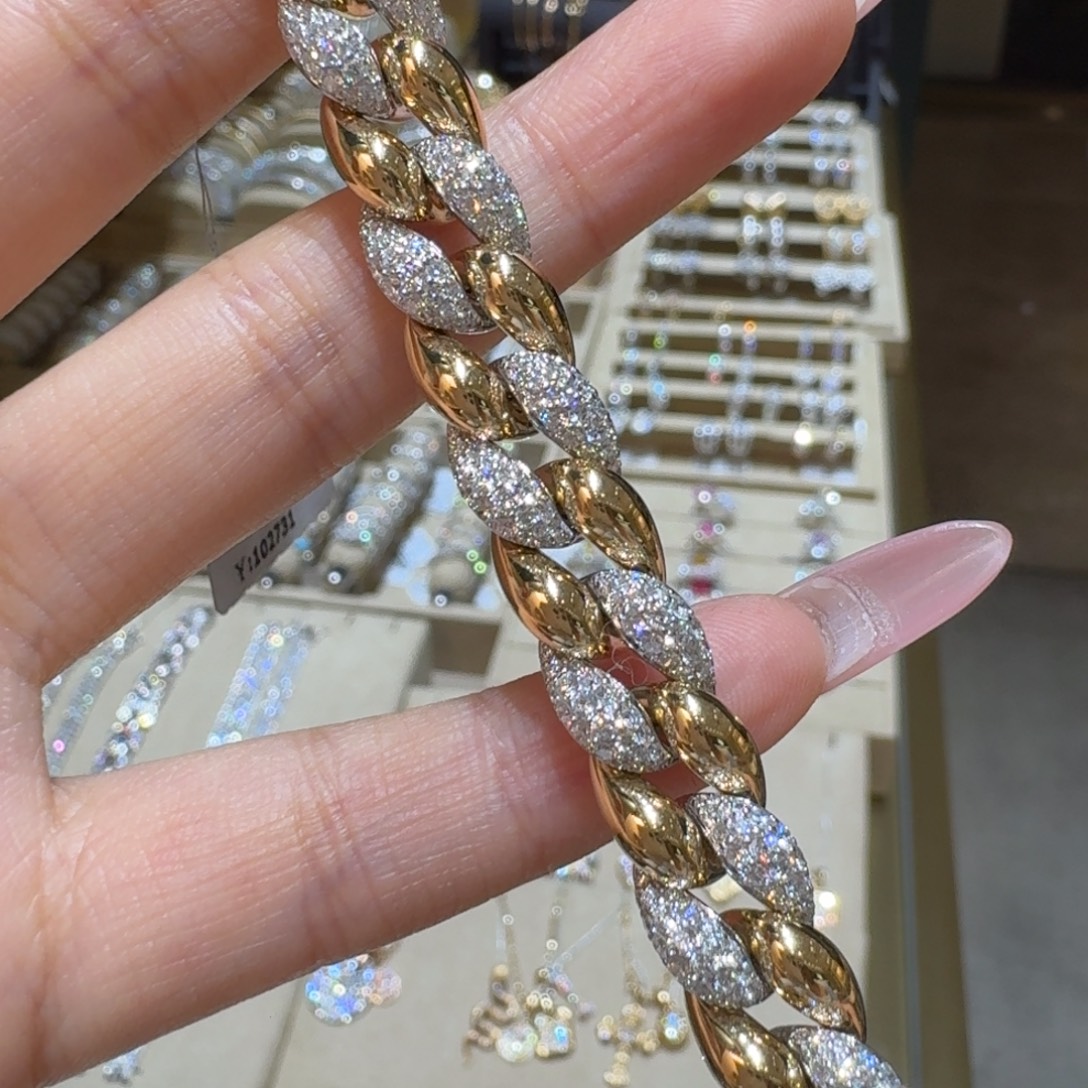 钻石手链18K金镶嵌
