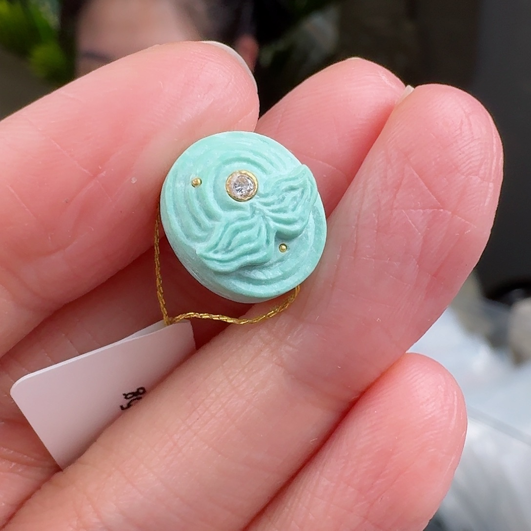 绿松石珠宝奇石未镶嵌