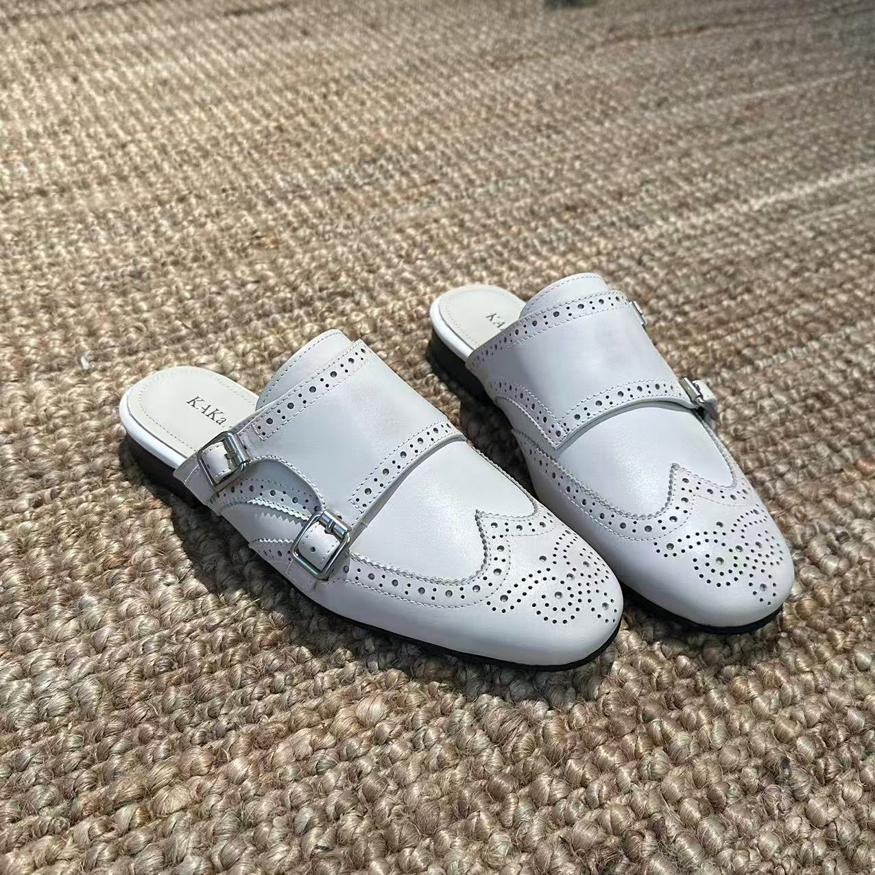 KAKA NUOYA  2181  时尚英伦风一脚蹬穆勒半拖