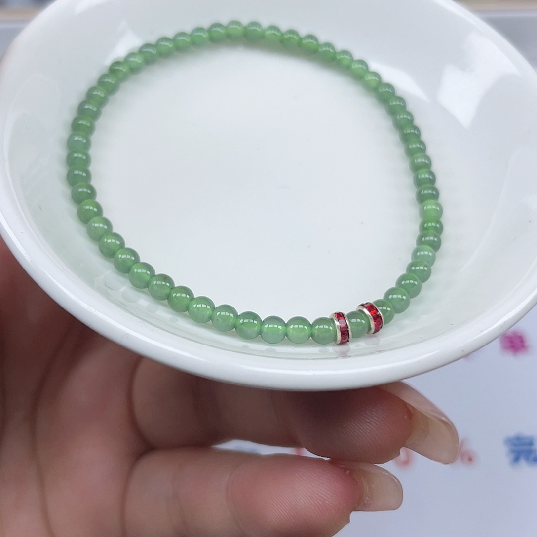 翡翠散珠卡3.4,1条单圈