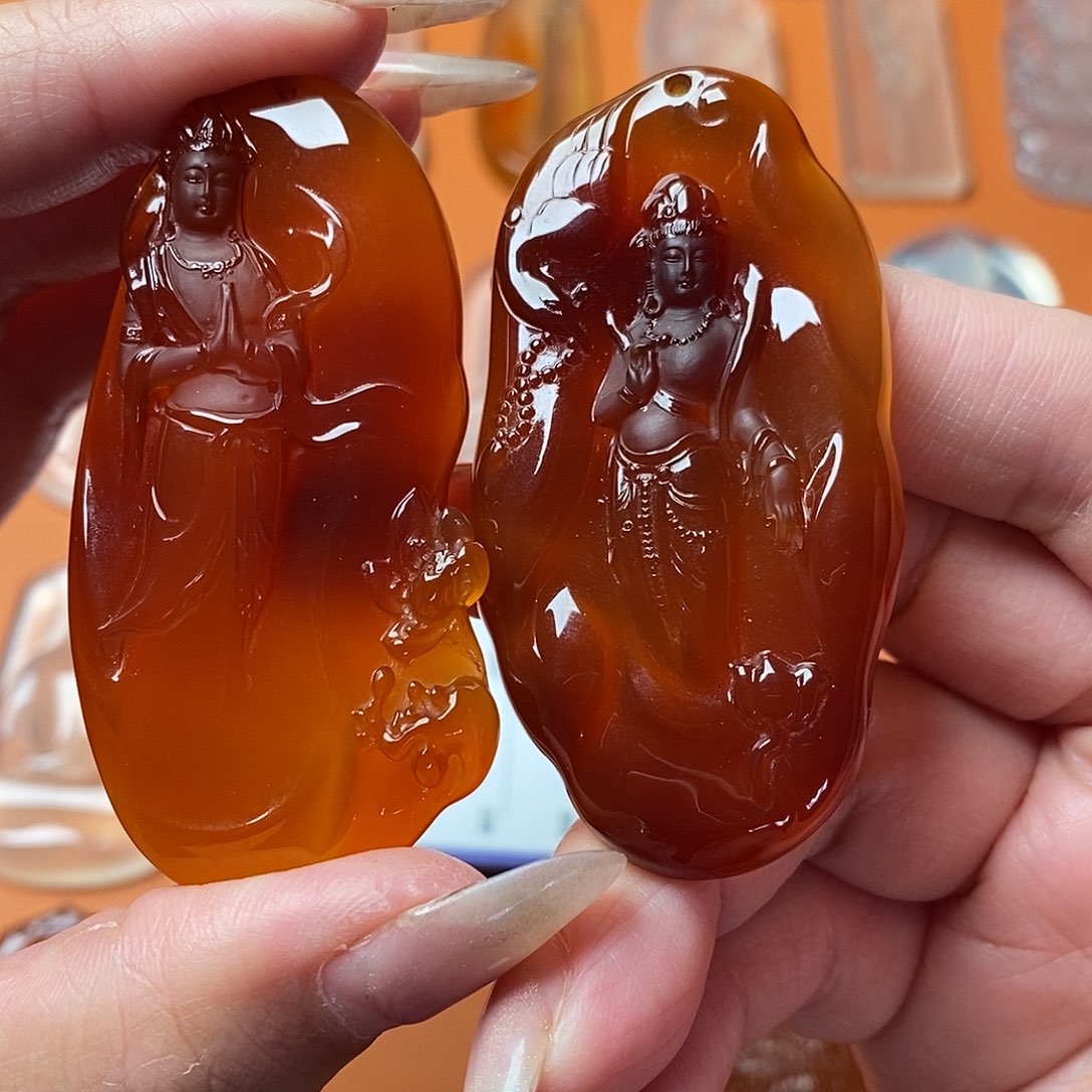 我***恒玛瑙/玉髓未镶嵌颈饰