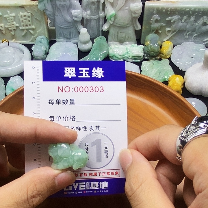一***光翡翠未镶嵌颈饰翡翠