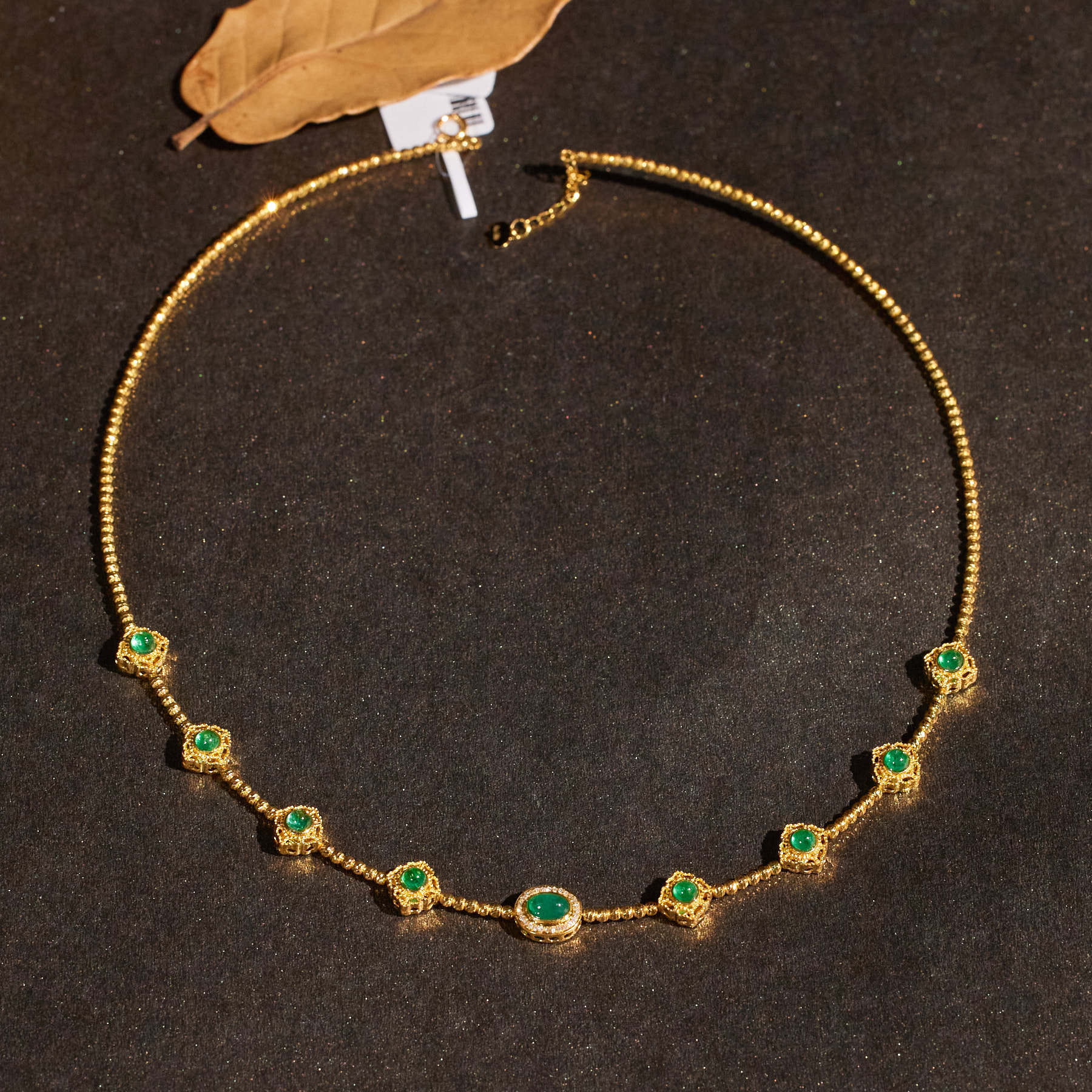 【玉峰珠宝丨安娜严选】祖母绿项链18K金【S1183】多样性发一