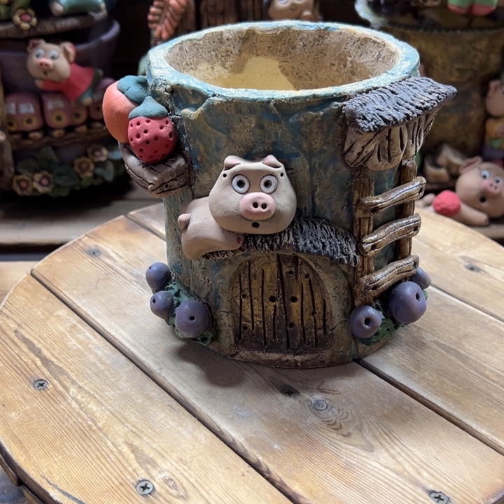 嘻哈多肉花盆百搭