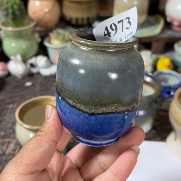 口4 手工花盆满30包邮