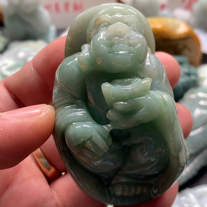 翡翠未镶嵌颈饰保真天然a货翡翠