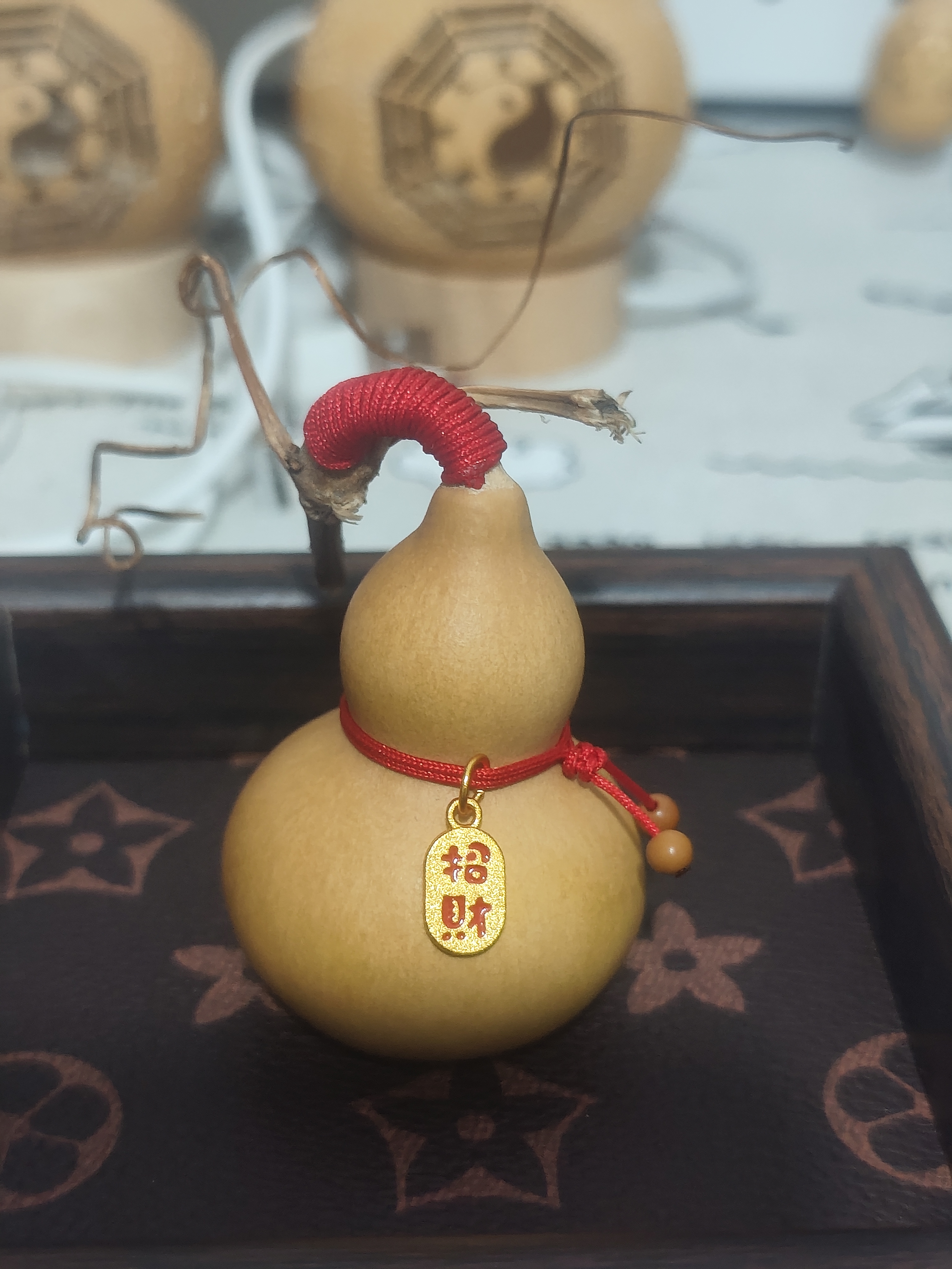 带龙头天然小葫芦易包浆小号手把件盘玩家居