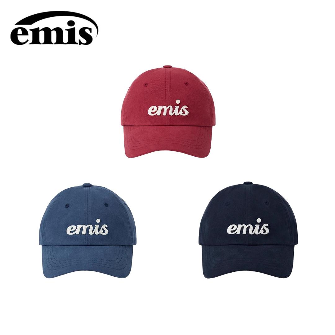 emis帽子贴布手写体棒球帽鸭舌帽时尚软顶高级感新款【邹圆圆】