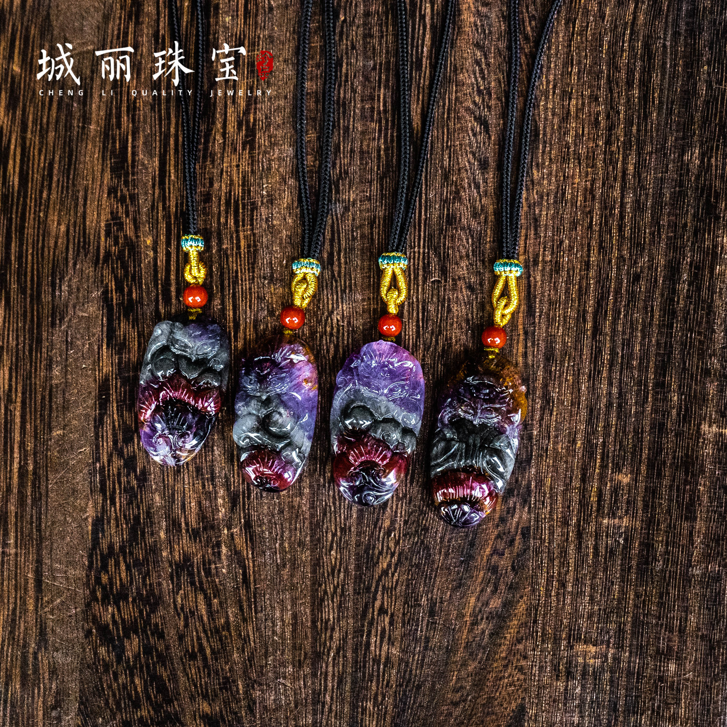 非金属布艺项链 发一条【城丽】极光财财凤九项链/条ZJH-1607-1