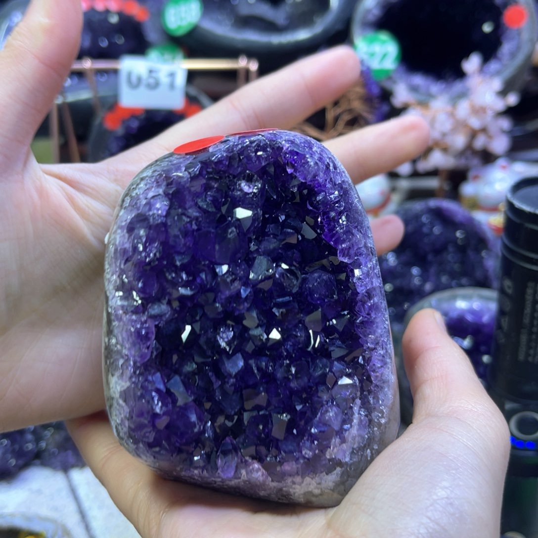 紫晶摆件未镶嵌紫水晶