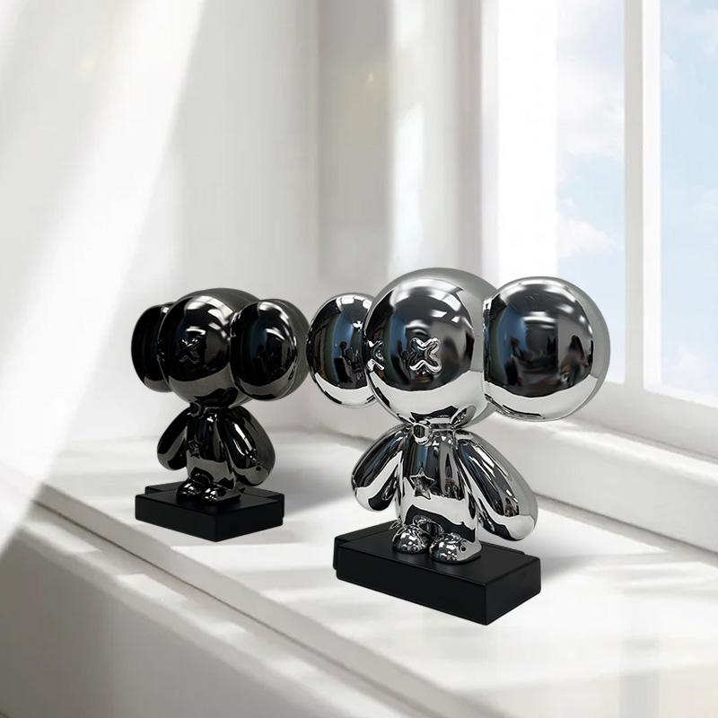 创意宇大耳朵兔小摆件客厅电视柜酒柜儿童房间桌面家居软装饰品