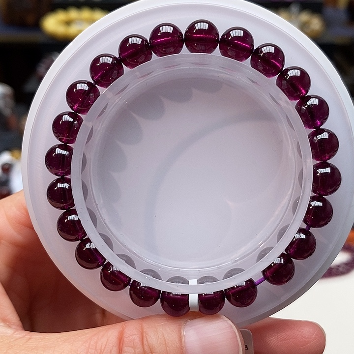 石榴石手链未镶嵌手链