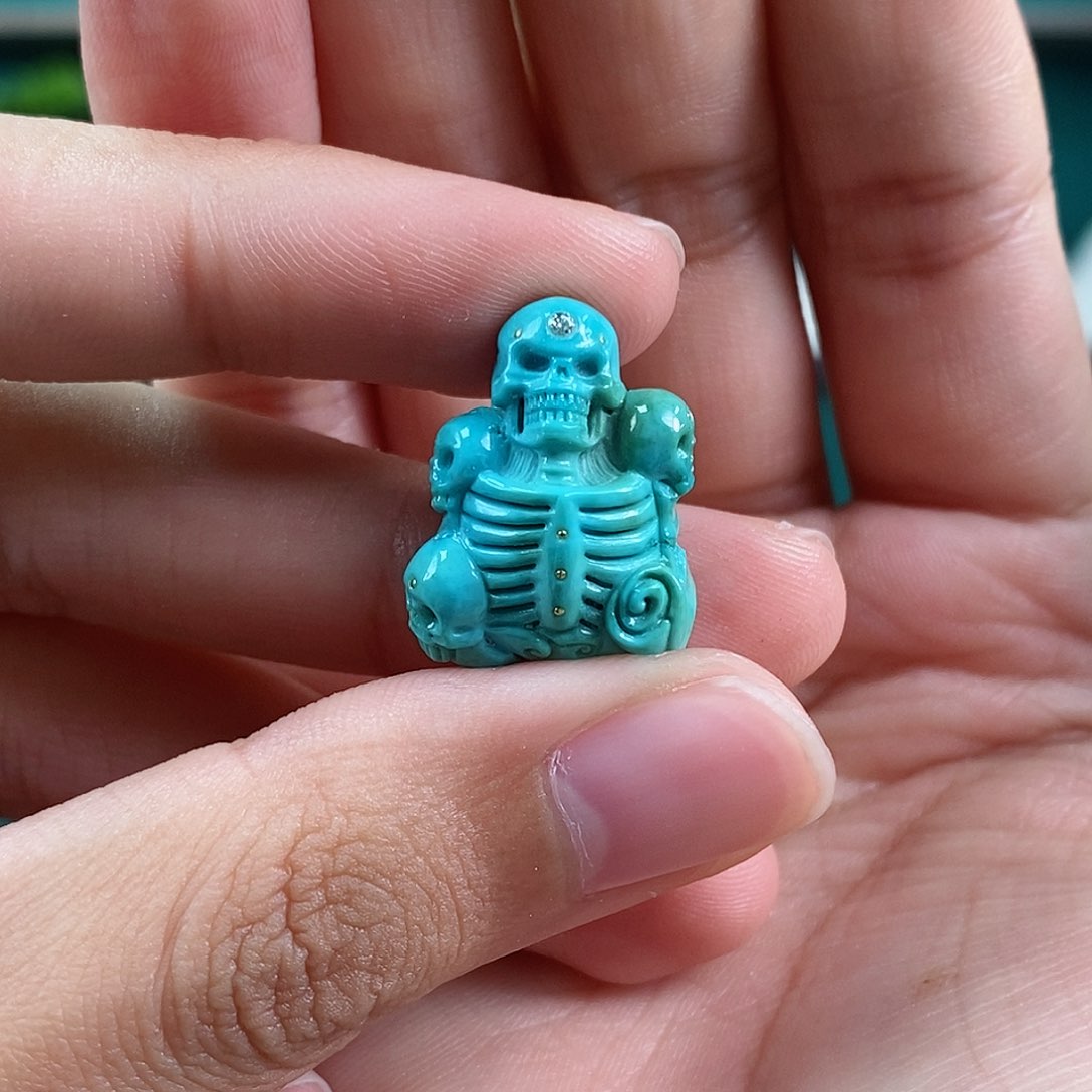 绿松石珠宝奇石未镶嵌