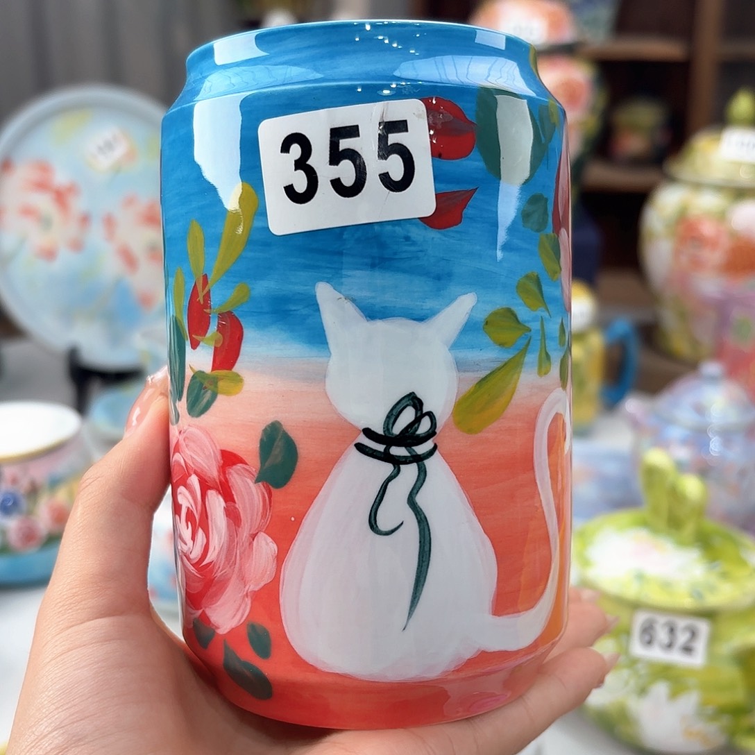 景德镇手绘高温釉下彩陶瓷茶具