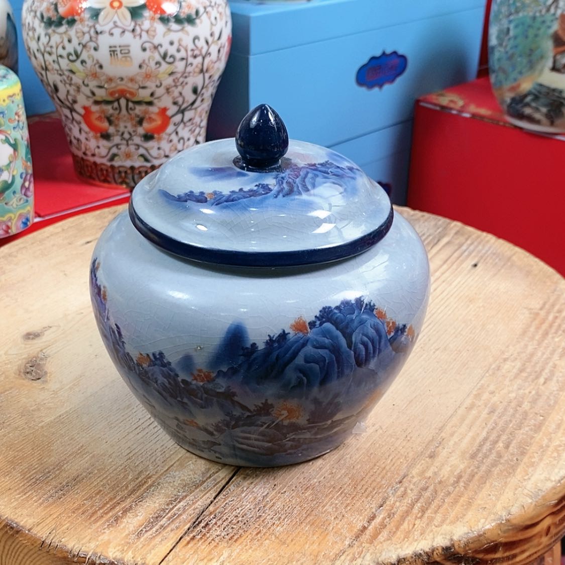 【闪购商品】瓷片陶瓷茶叶罐密封罐