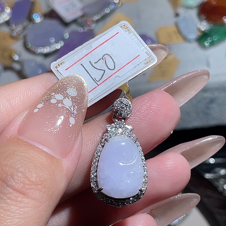 翡翠银S925镶嵌颈饰