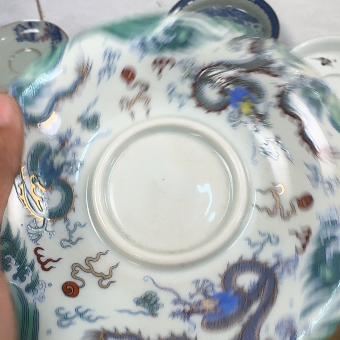 摆件绿龙小壶承景德镇