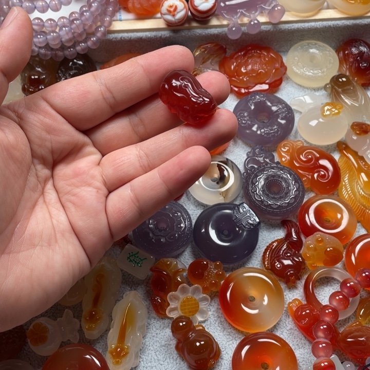 玛瑙/玉髓颈饰未镶嵌江*&