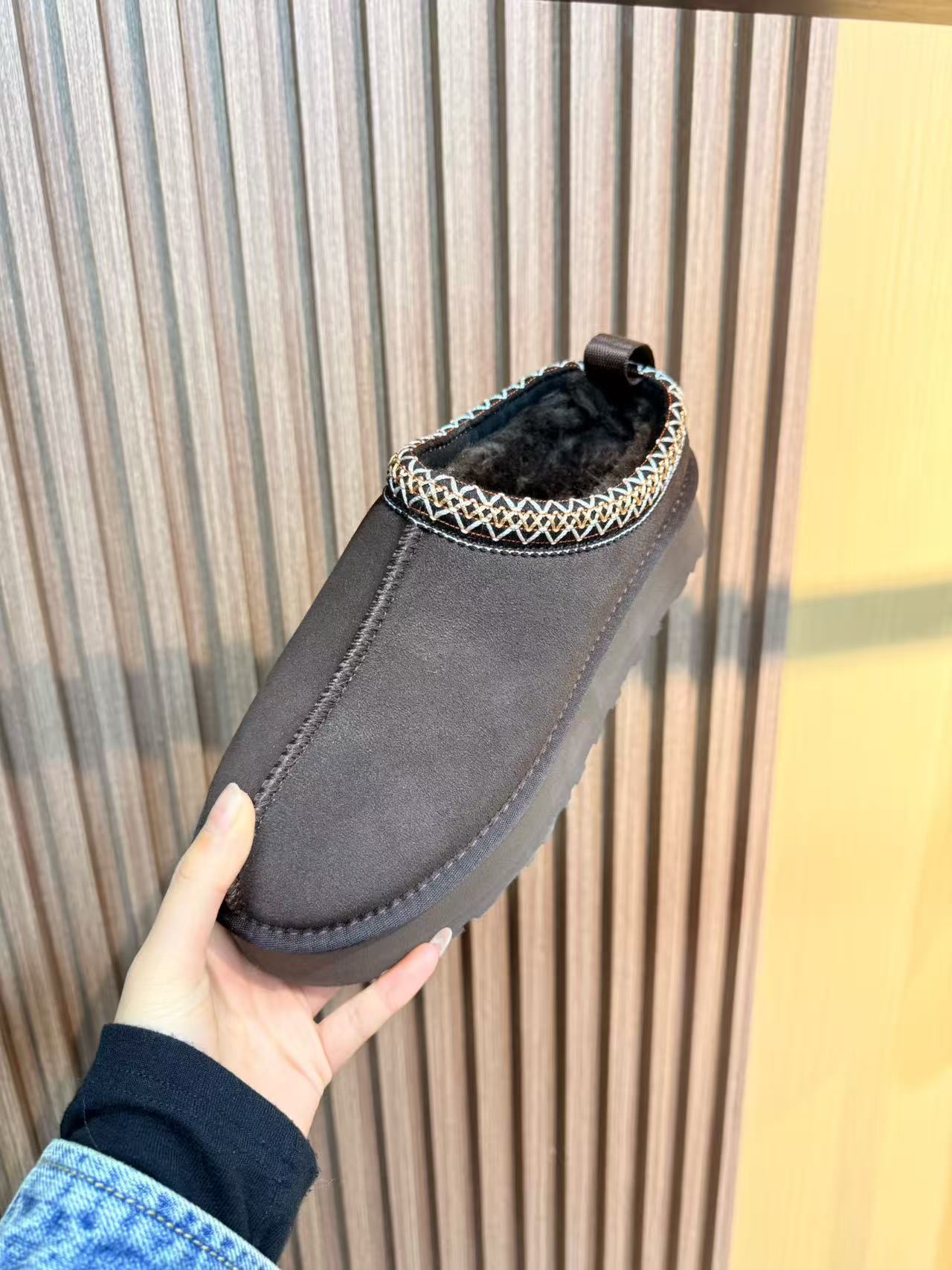 Mood doll  四色民族风半包雪地靴