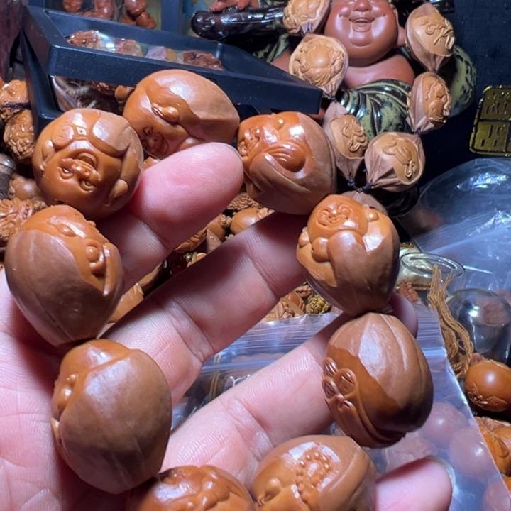 橄榄核手串/手链?****2.12纯手工包衣弥勒